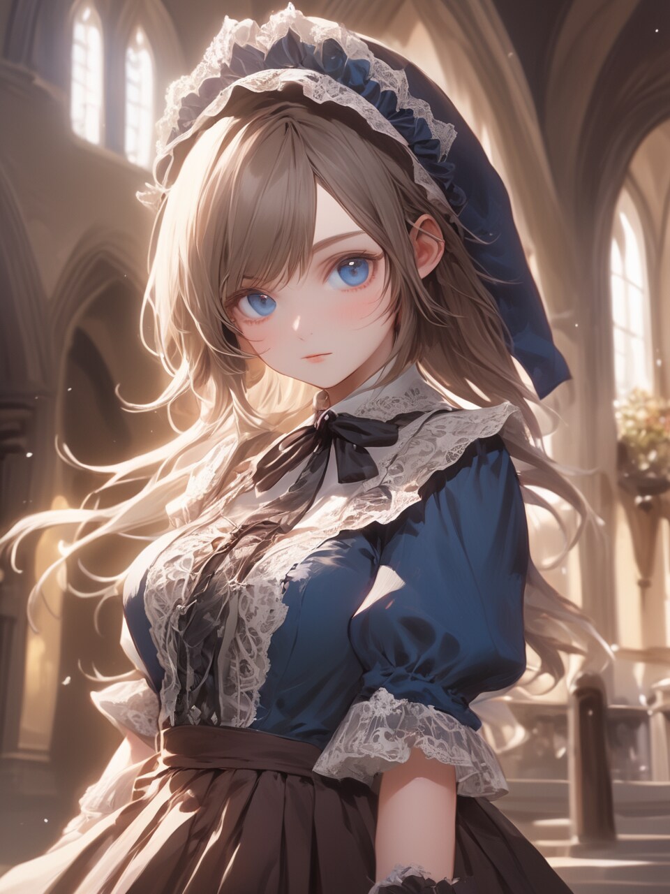 ゴシックドレスの少女XL