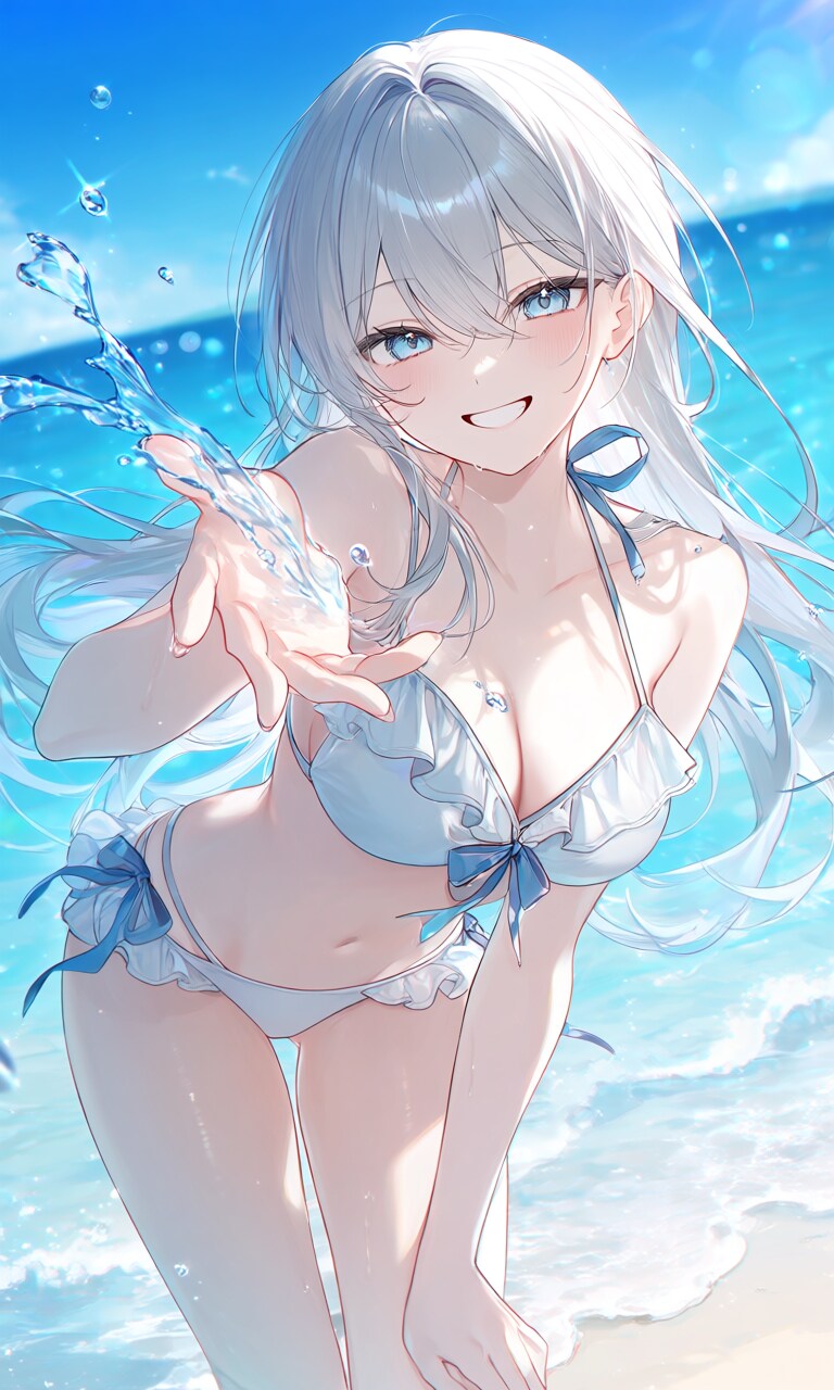 水着姿の少女　② | の人気AIイラスト・グラビア