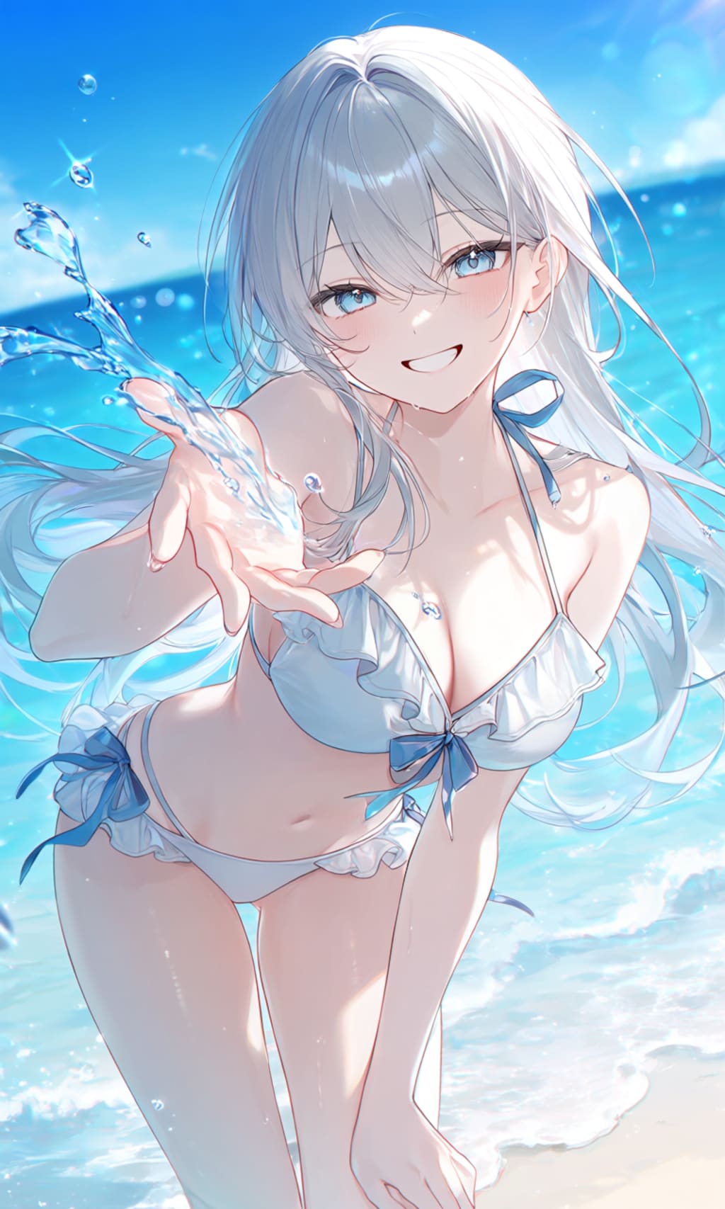 水着姿の少女　②