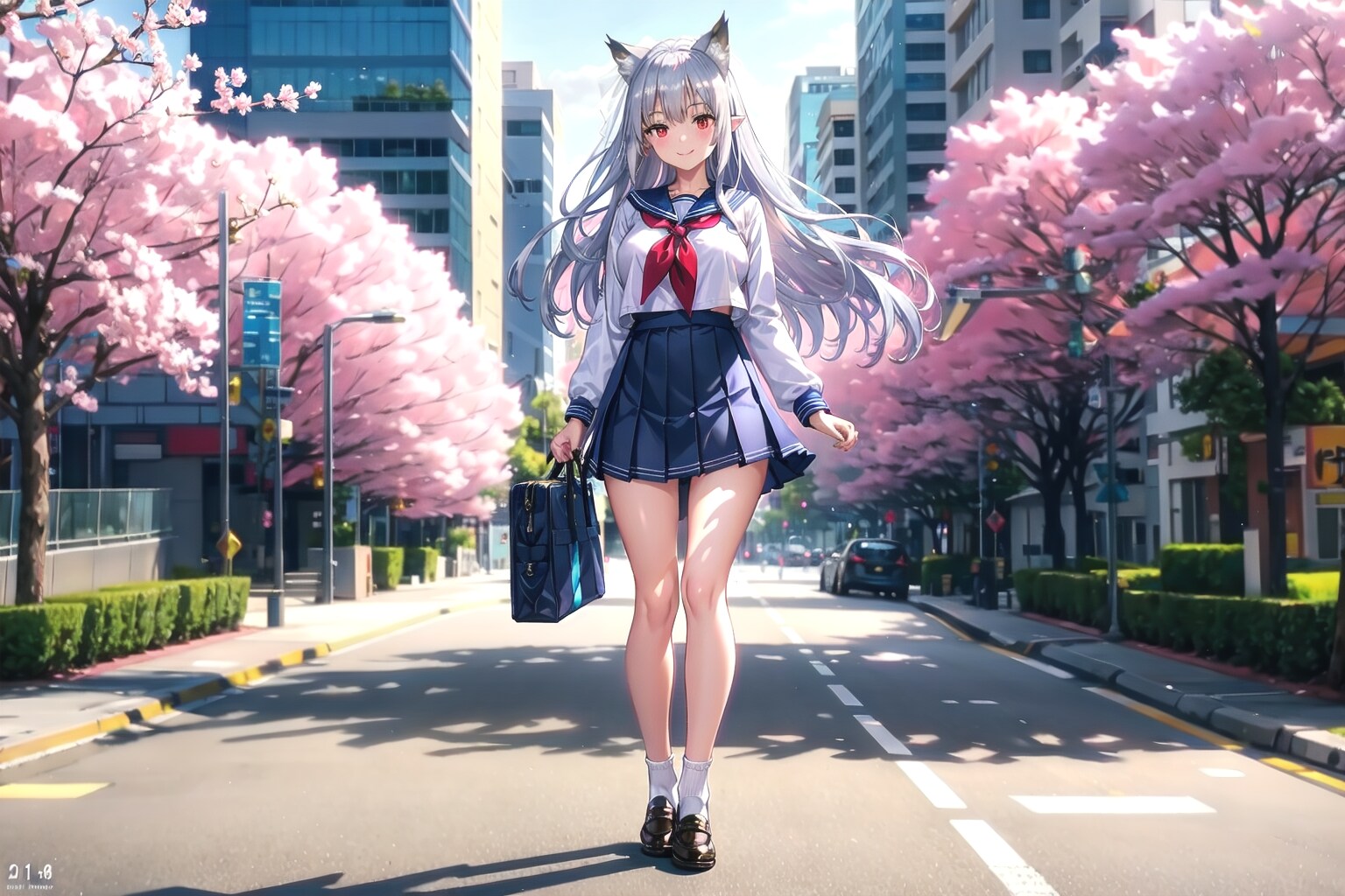 セーラー服とケモ耳