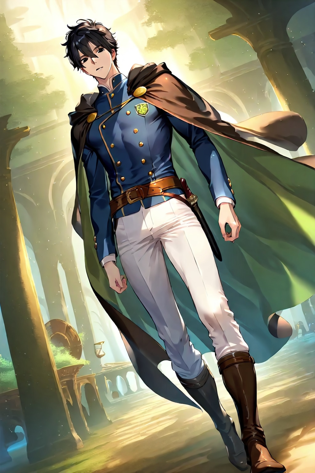 ファンタジーな洞窟地下、大きな男性学者2-3-2-2