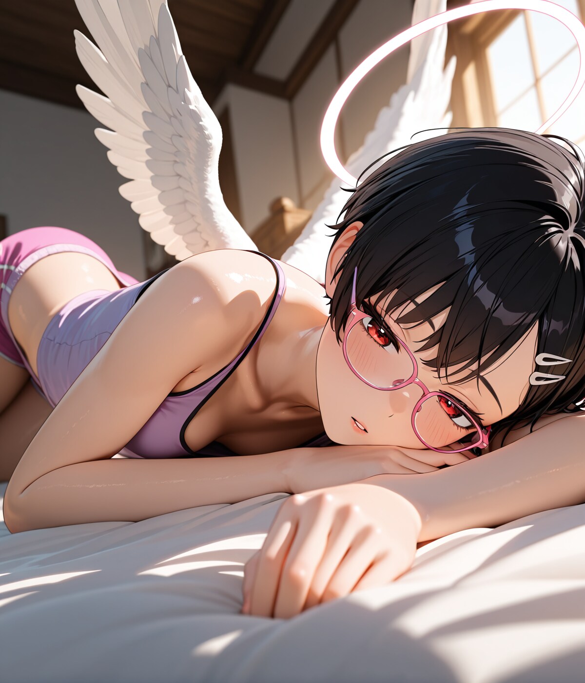 「うー、明日から天使業務再開かぁ。もっと休みたいよ～」