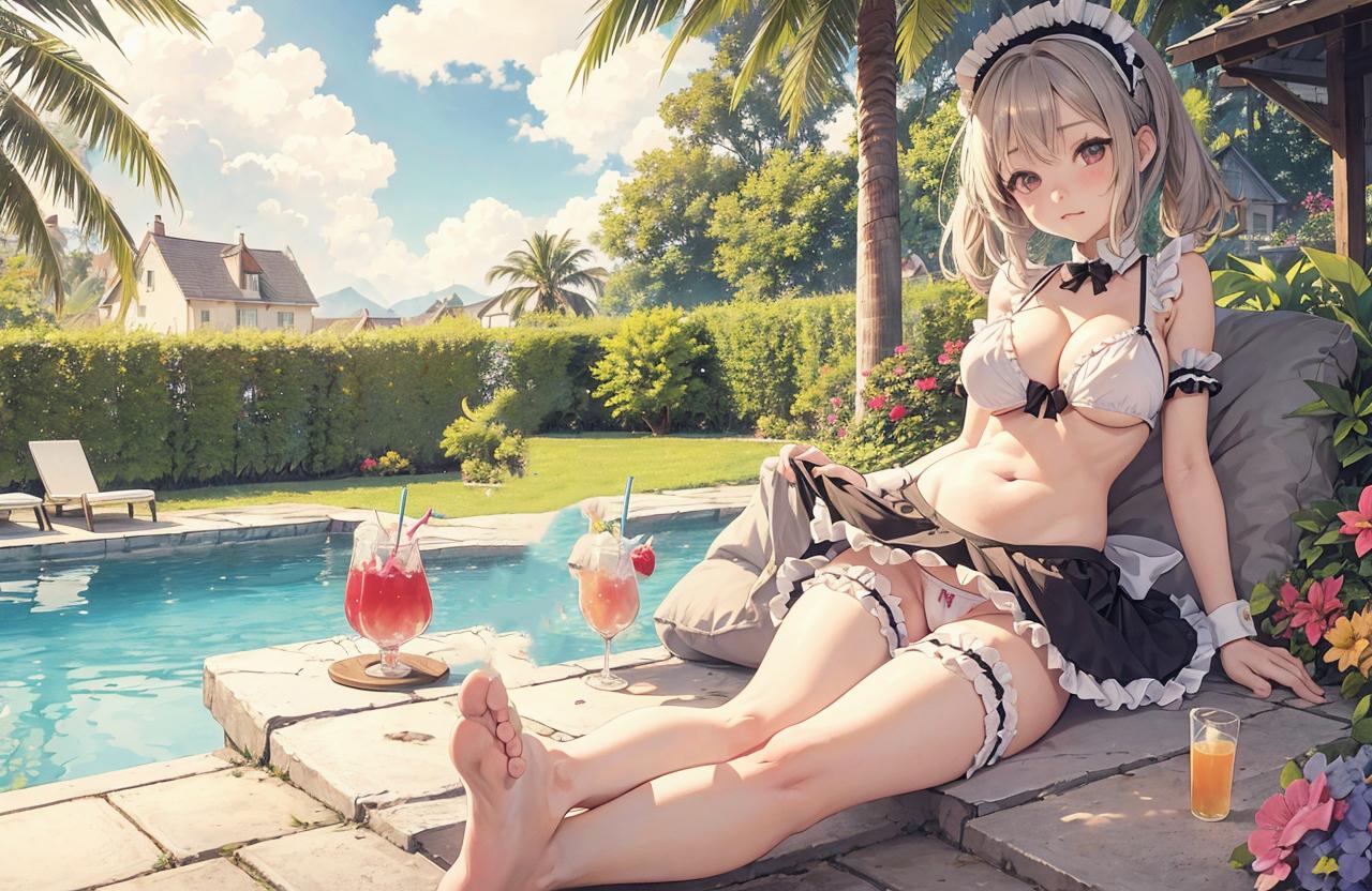 水着メイド