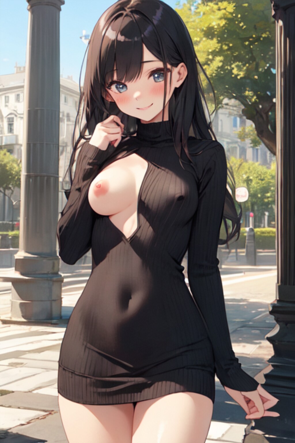 ざっくりニット