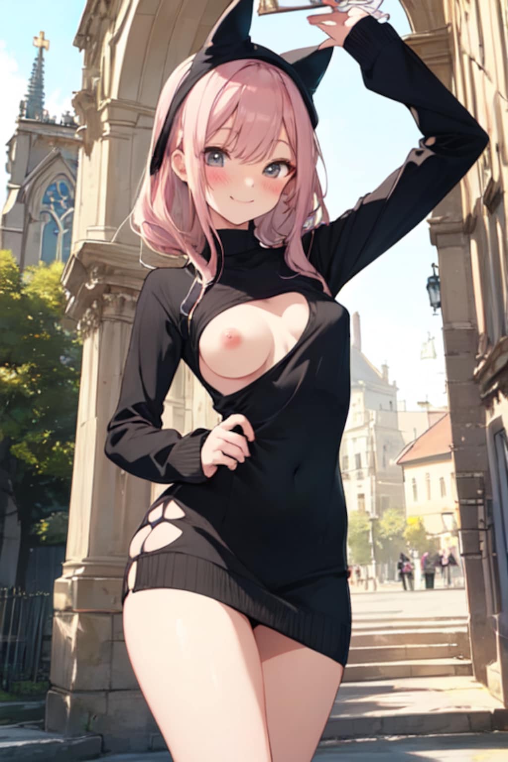 ざっくりニット