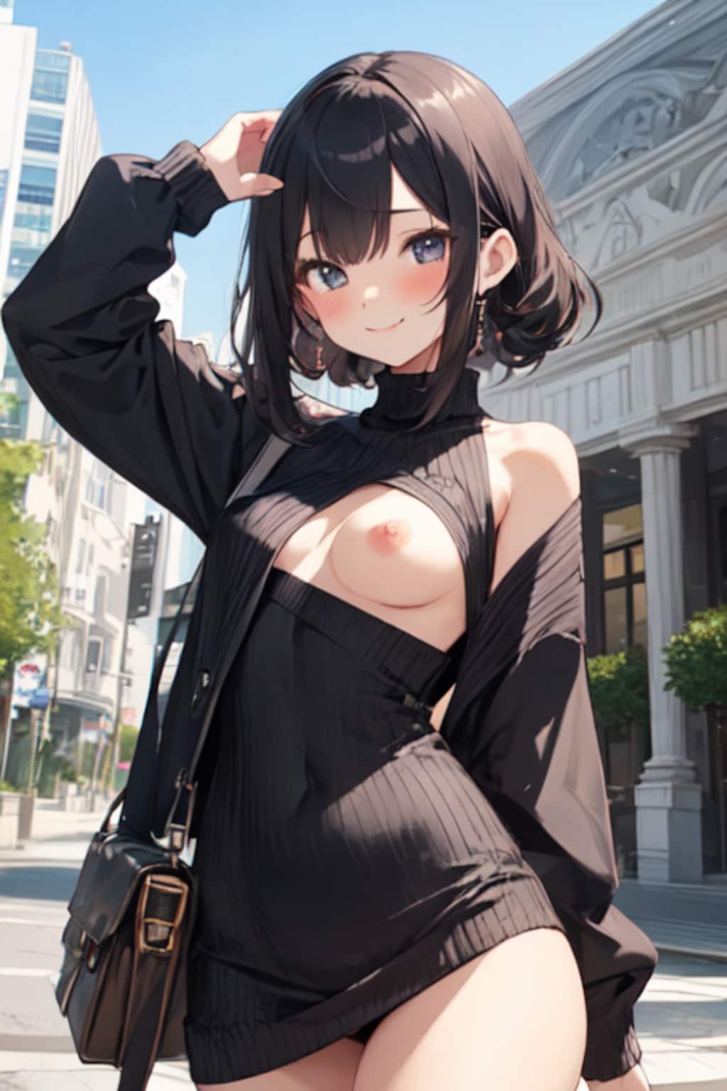 ざっくりニット