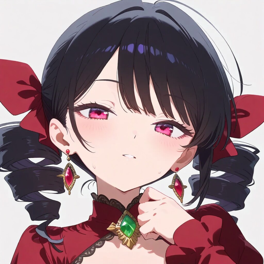 ドリルヘアー＋イヤリング