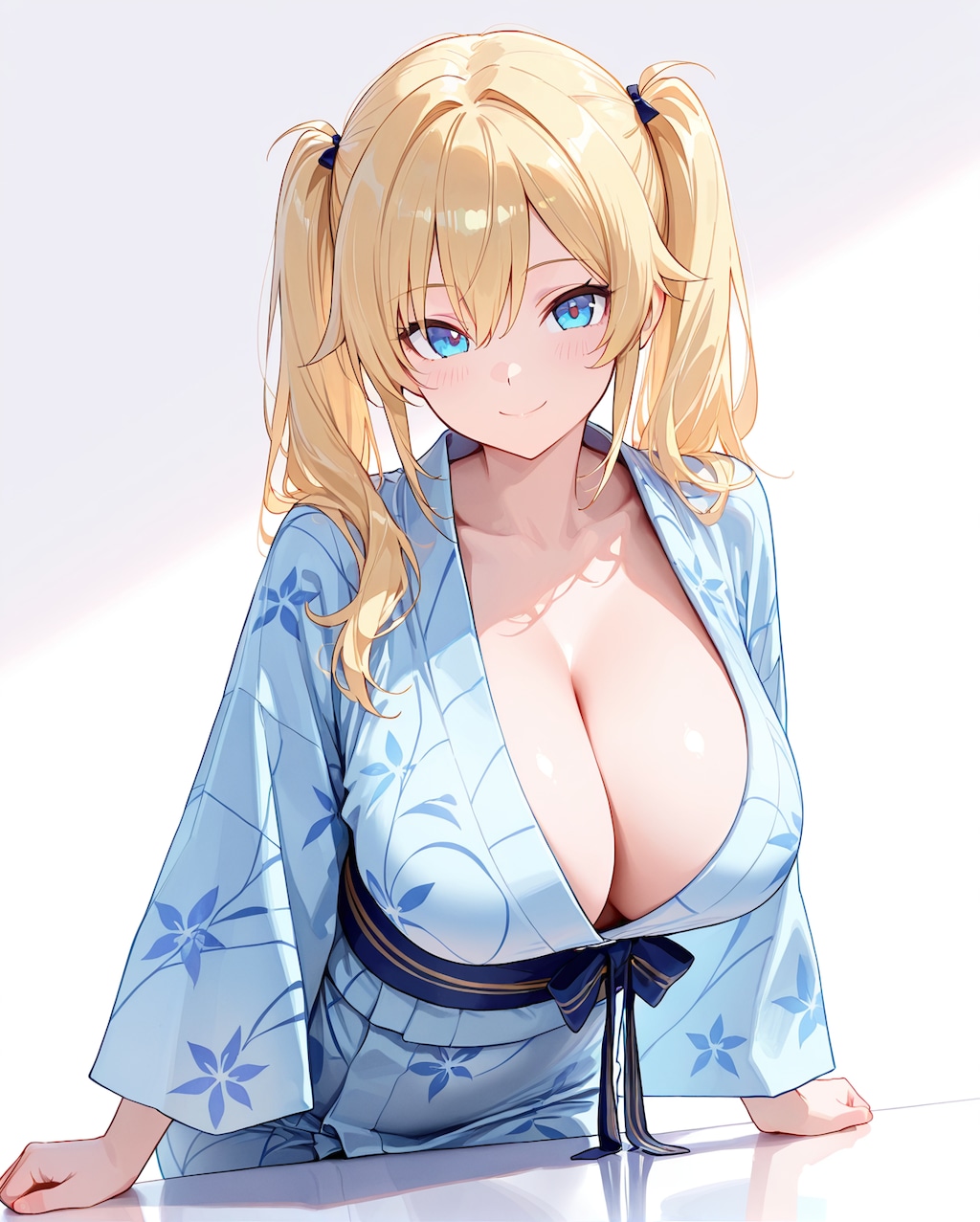 浴衣でのんびり巨乳コスプレギャルズBig breasted cosplay girls relaxing in yukata