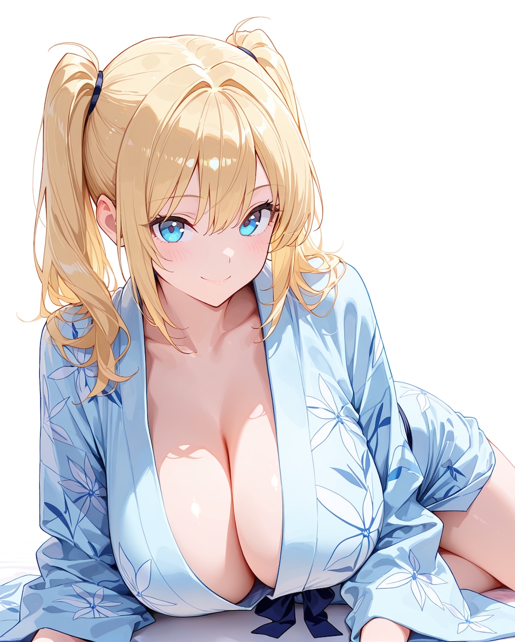 浴衣でのんびり巨乳コスプレギャルズBig breasted cosplay girls relaxing in yukata