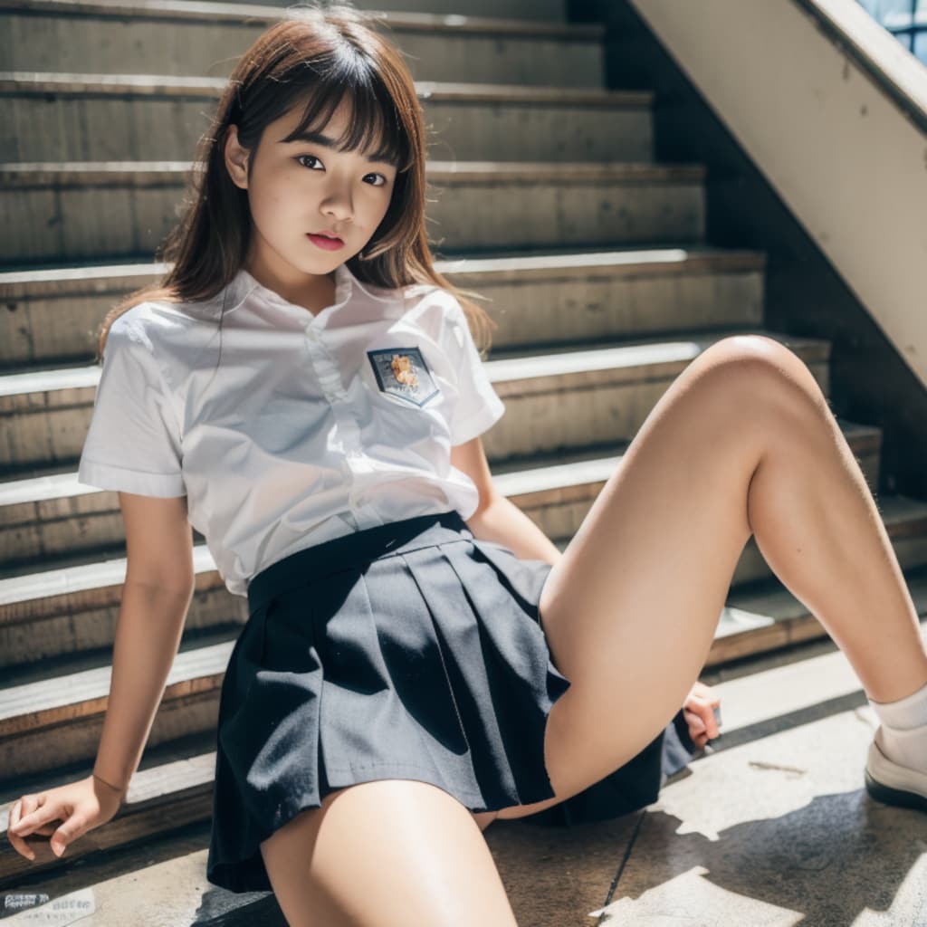 階段＆屋上パンチラ集③