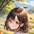 眼鏡女子 楓の昆虫の国 ミツバチの農園 3枚目