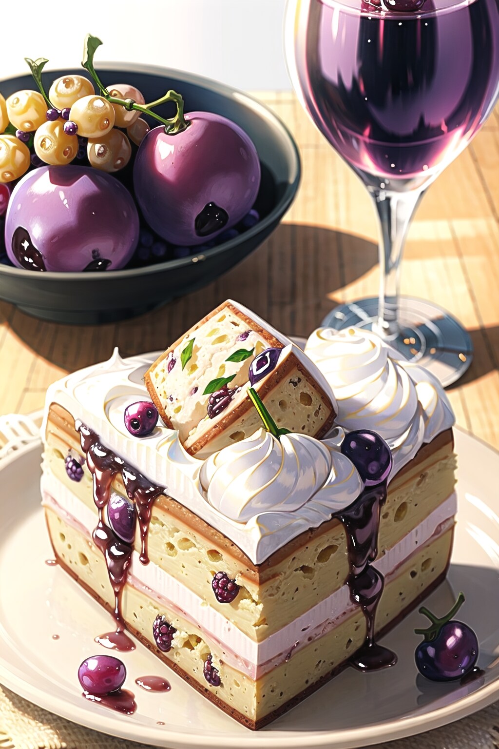 ケーキとジュース | の人気AIイラスト・グラビア