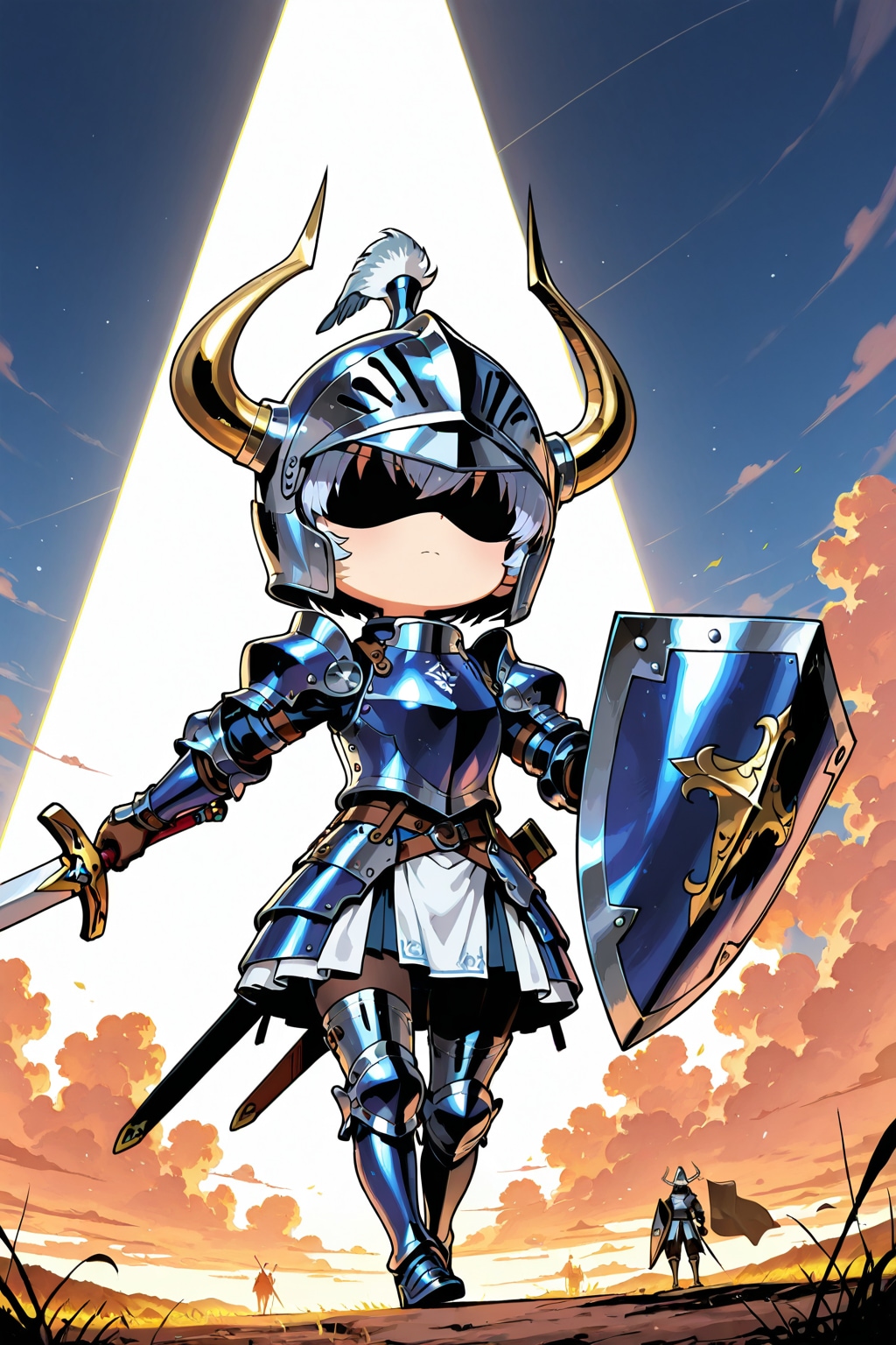カイトシールドのちびキャラＫｎｉｇｈｔ