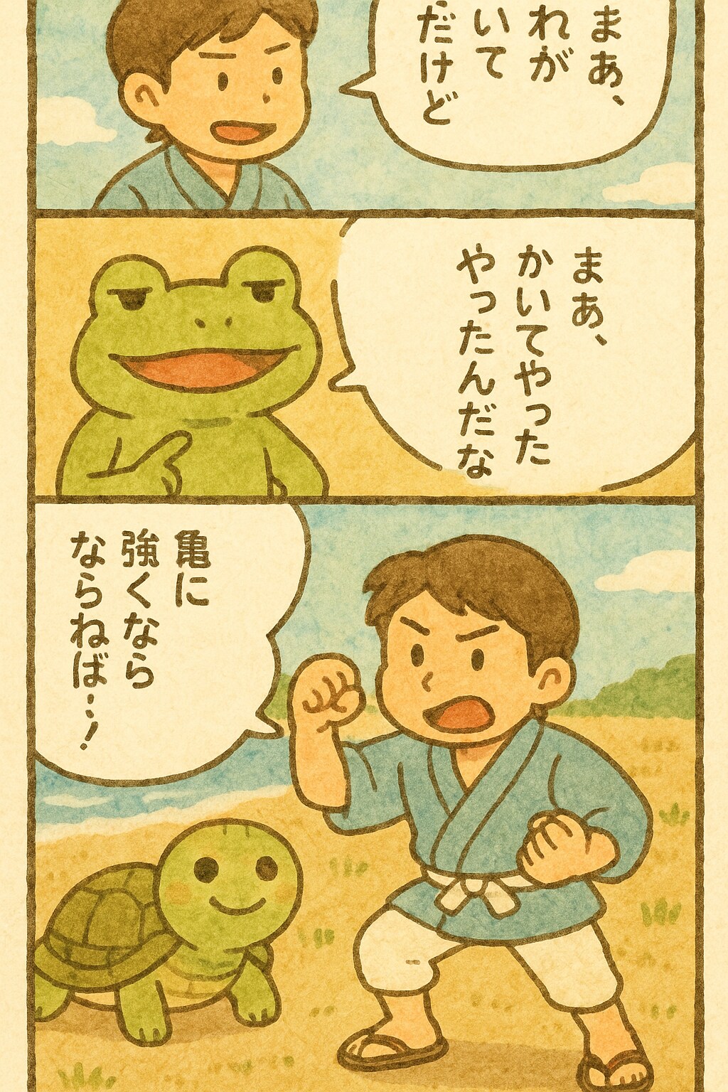 浦島太郎でくにへかえるんだな