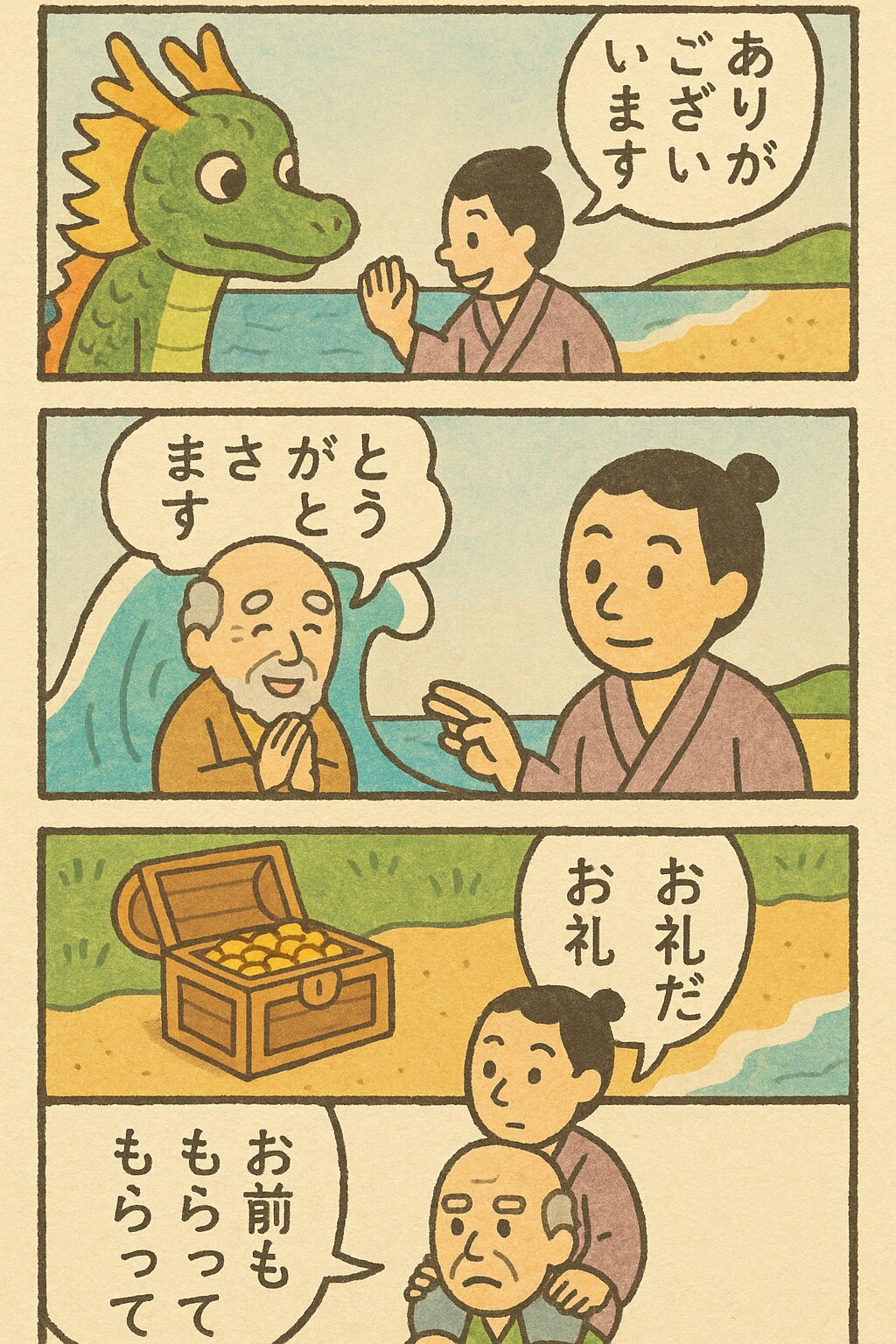 浦島太郎でくにへかえるんだな