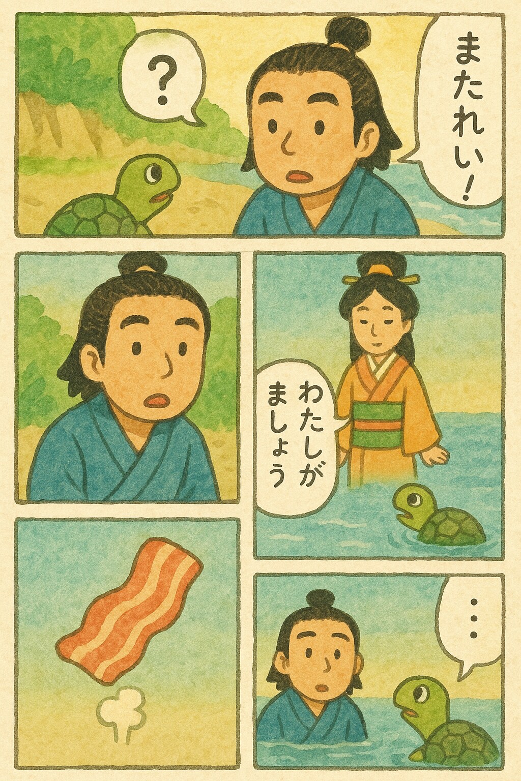 浦島太郎でくにへかえるんだな