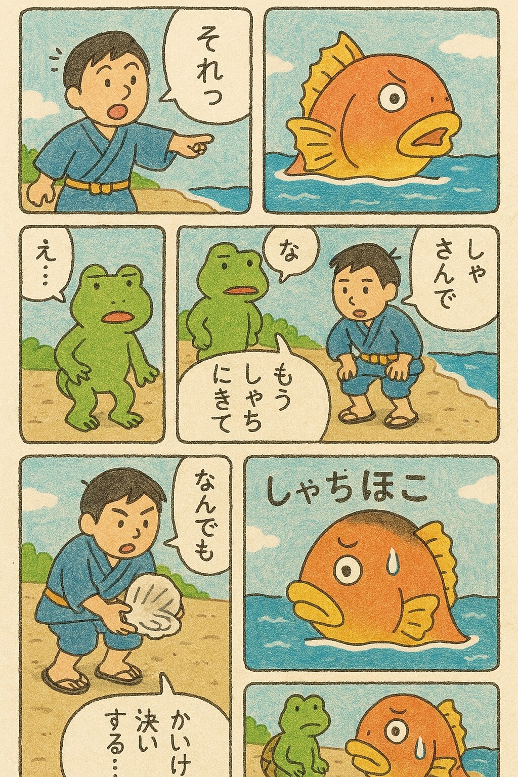 浦島太郎でくにへかえるんだな