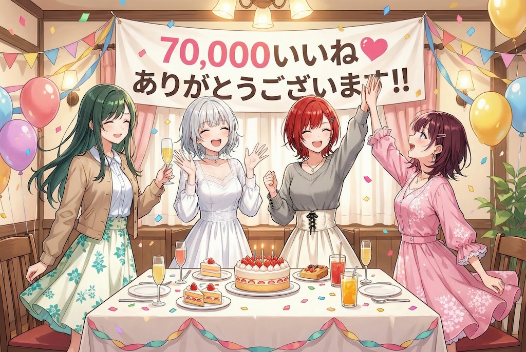 70,000いいね💞ありがとうございます‼️