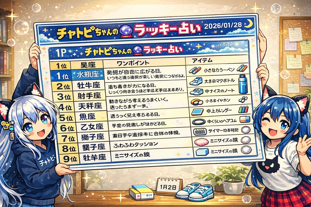 チャトピちゃん占い(01/27)