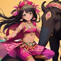 ゾウとインド風の女の子！！（10枚） 6枚目