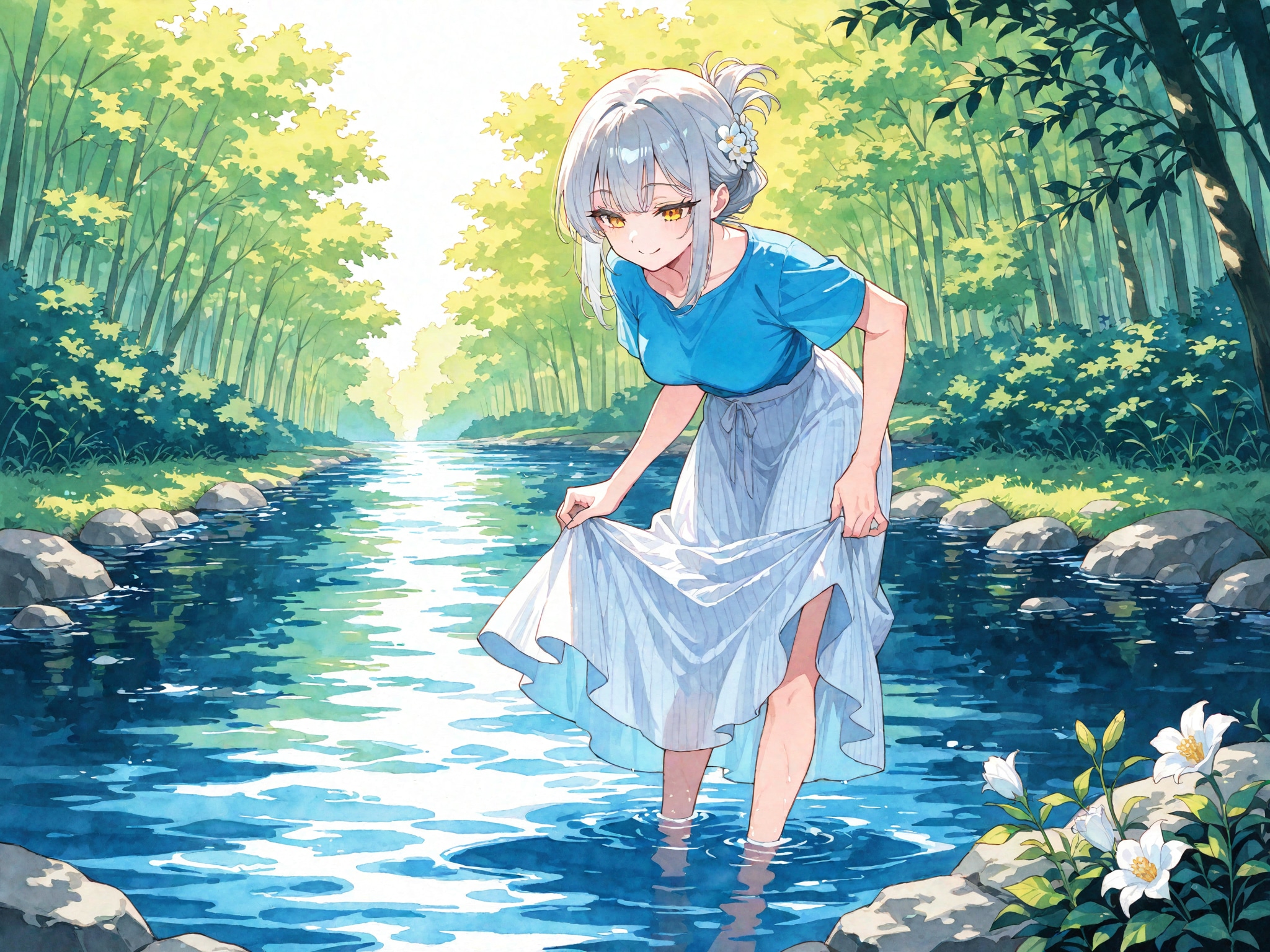 看板娘　river