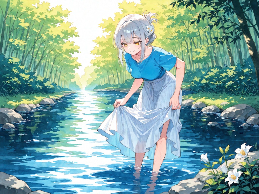 看板娘　river