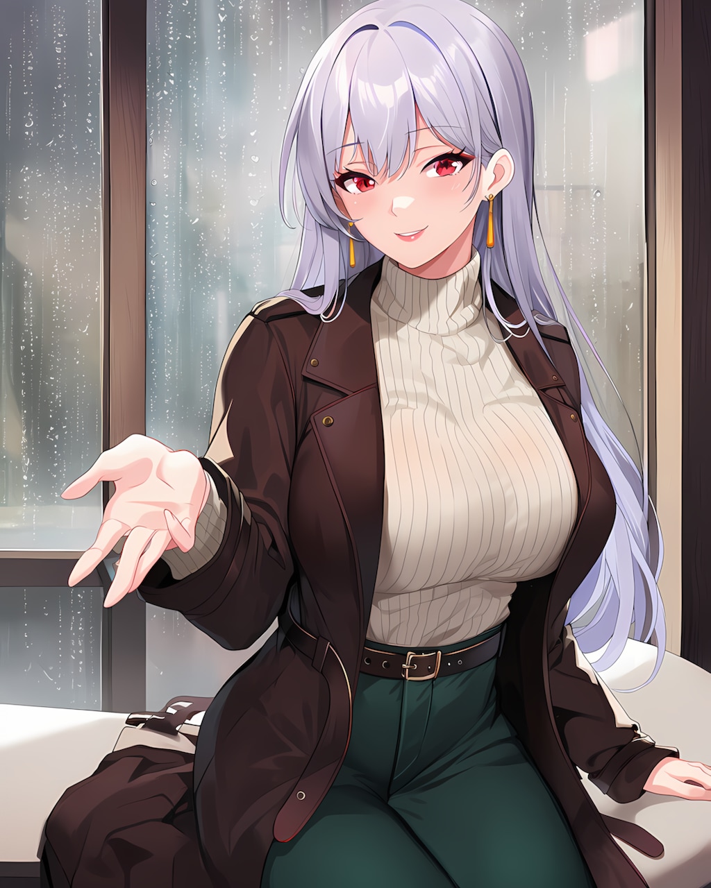 ☕雨の日の特等席✨ホテルラウンジで大人の雨宿り