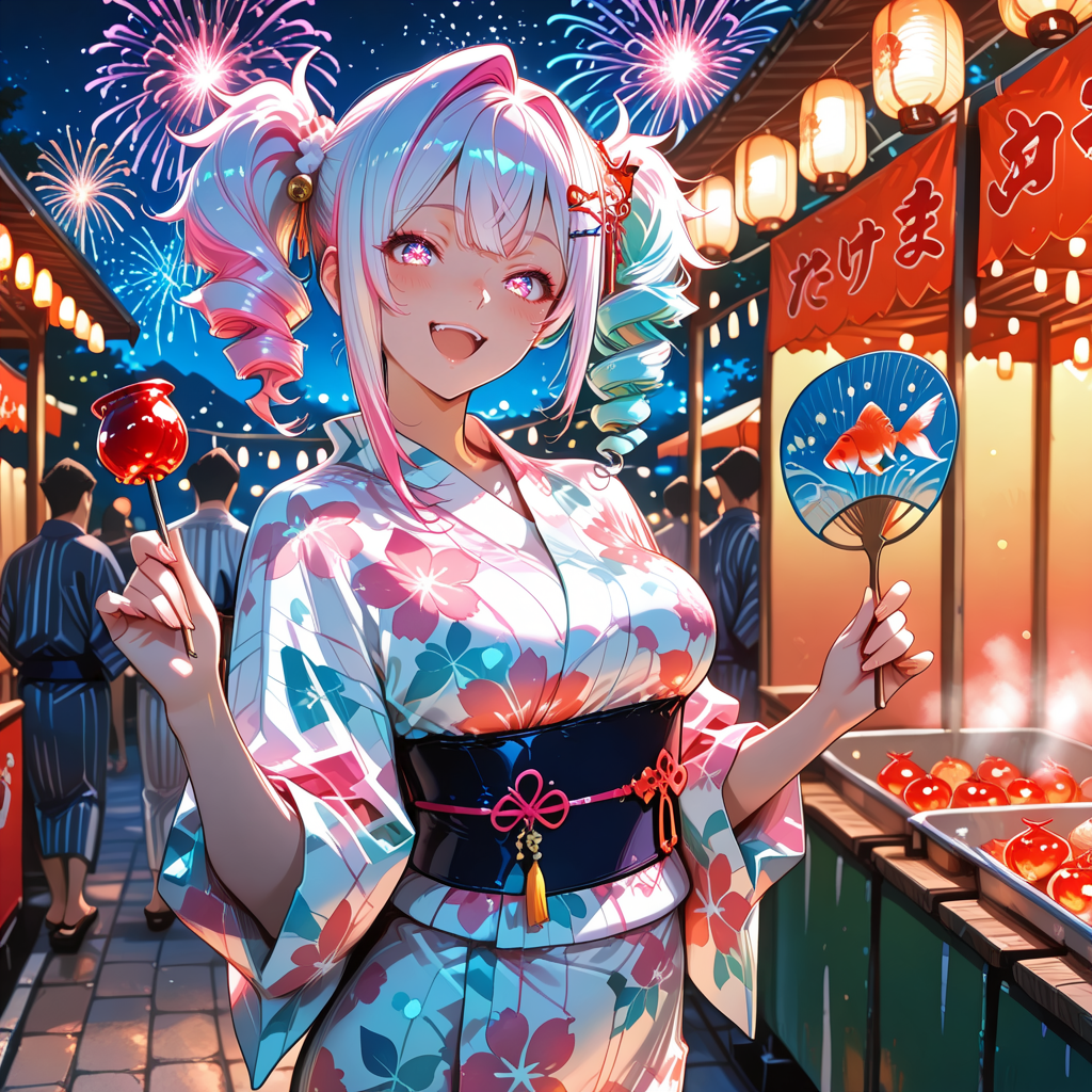 ツインテドリルちゃんの夏祭り