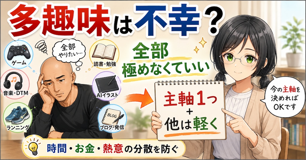 多趣味は不幸？