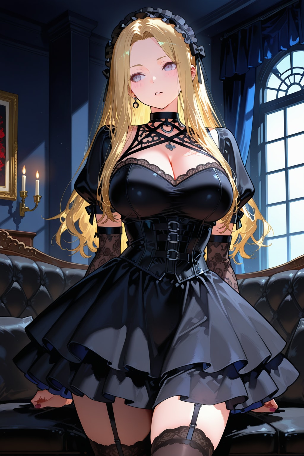 黒ゴス | の人気AIイラスト・グラビア