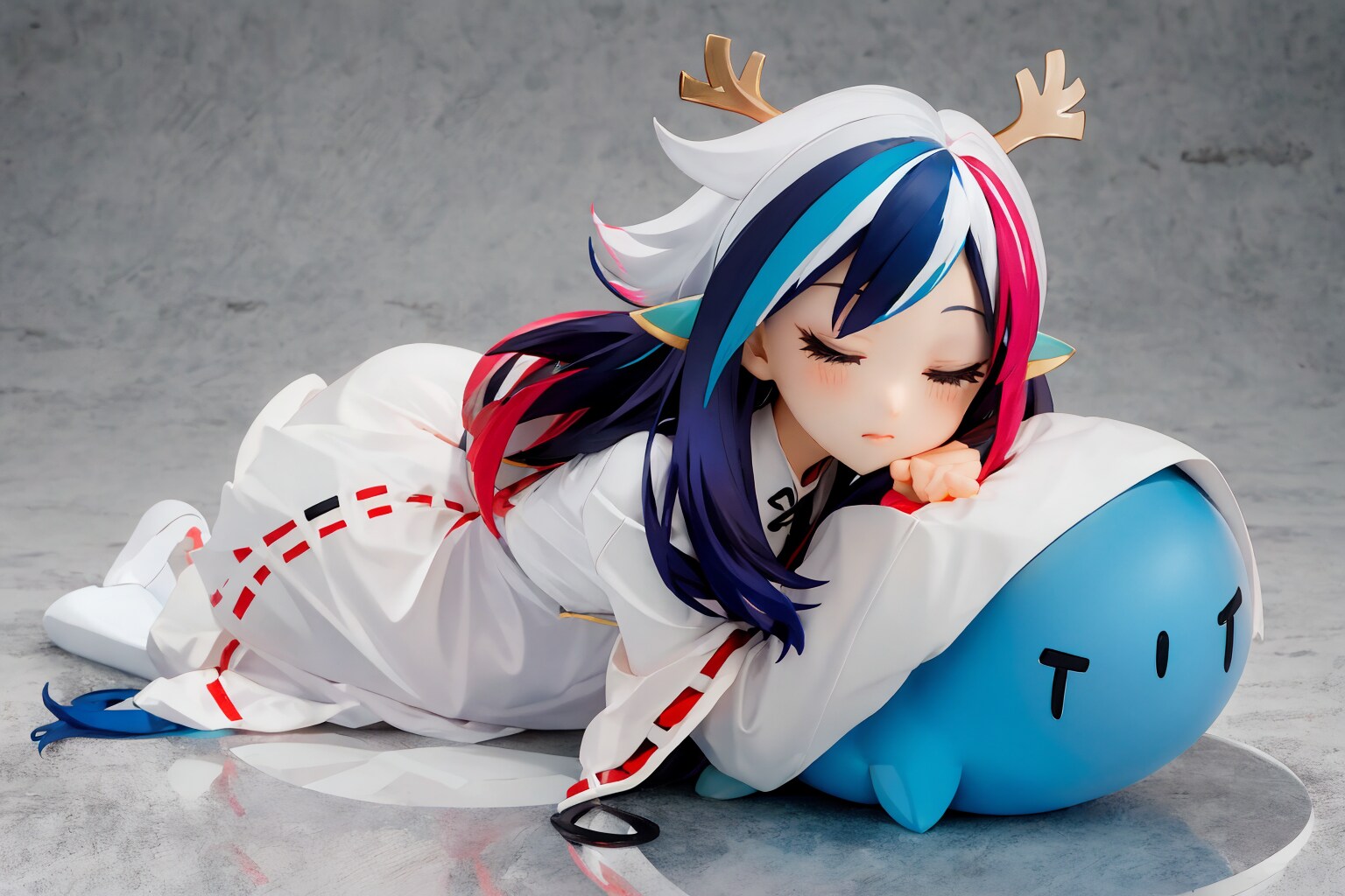 すやすや青ダル娘
