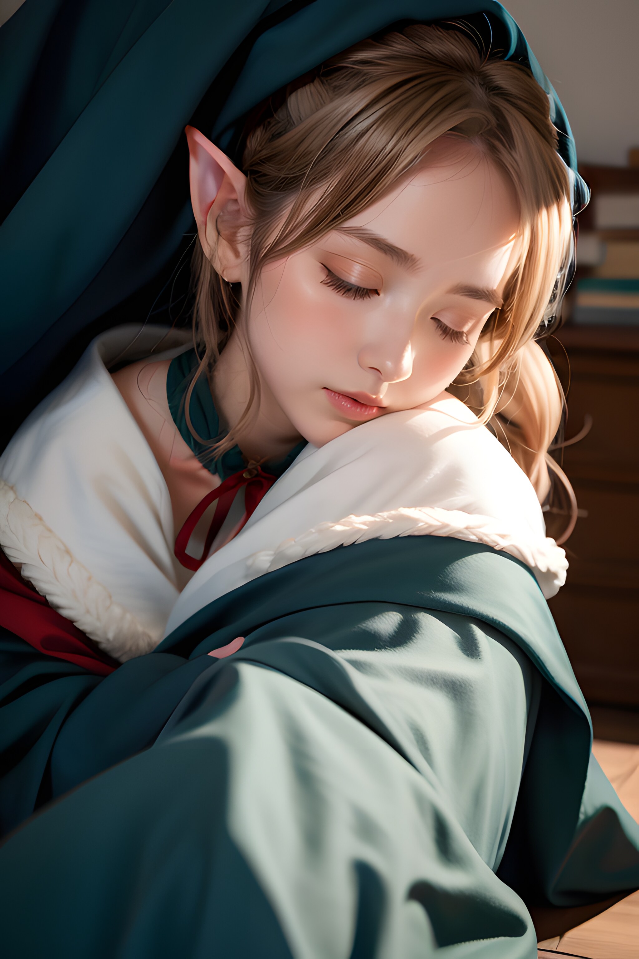 疲れて眠るマルシル
