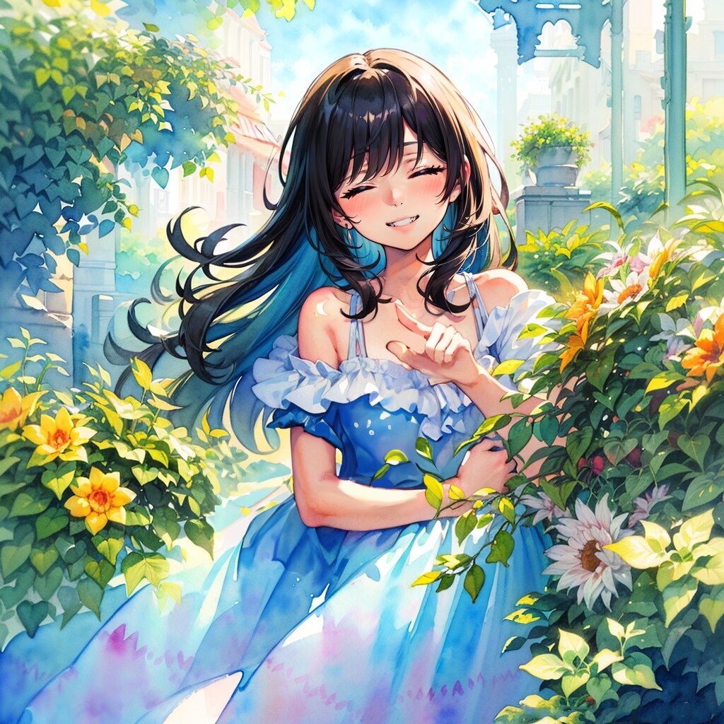 新緑と少女② | の人気AIイラスト・グラビア