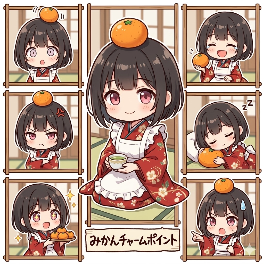 チャームポイントはみかんです