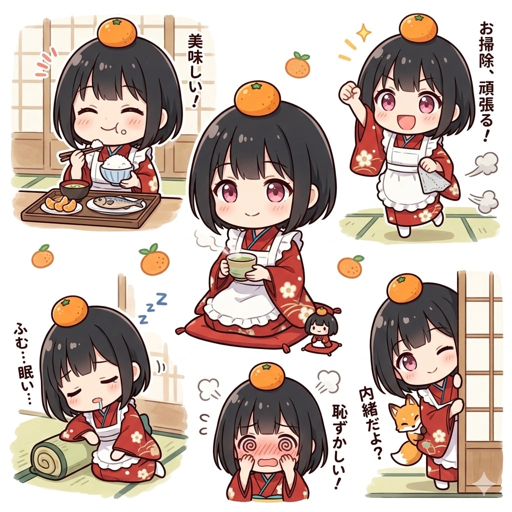 チャームポイントはみかんです