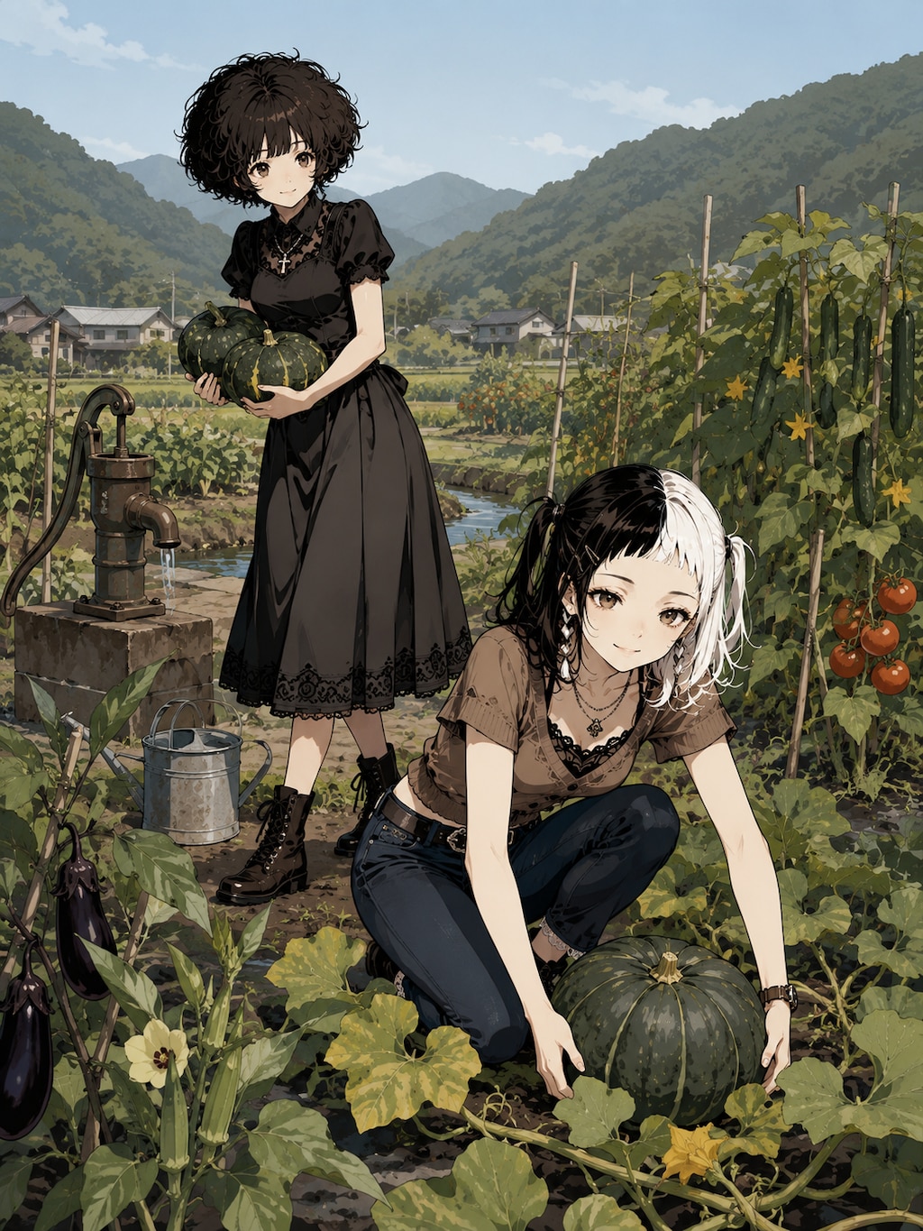 かぼちゃの収穫