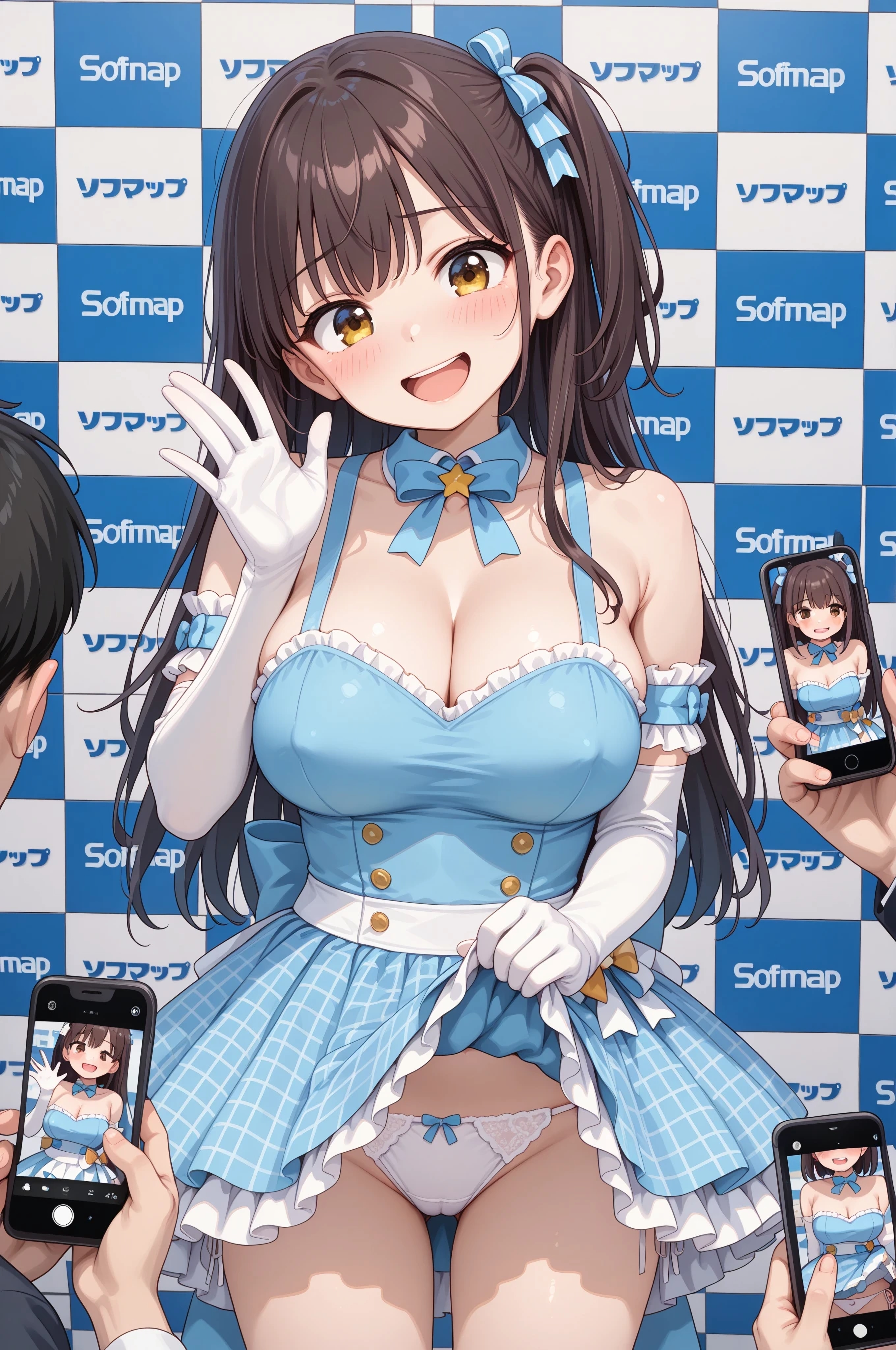 例のお店で営業中