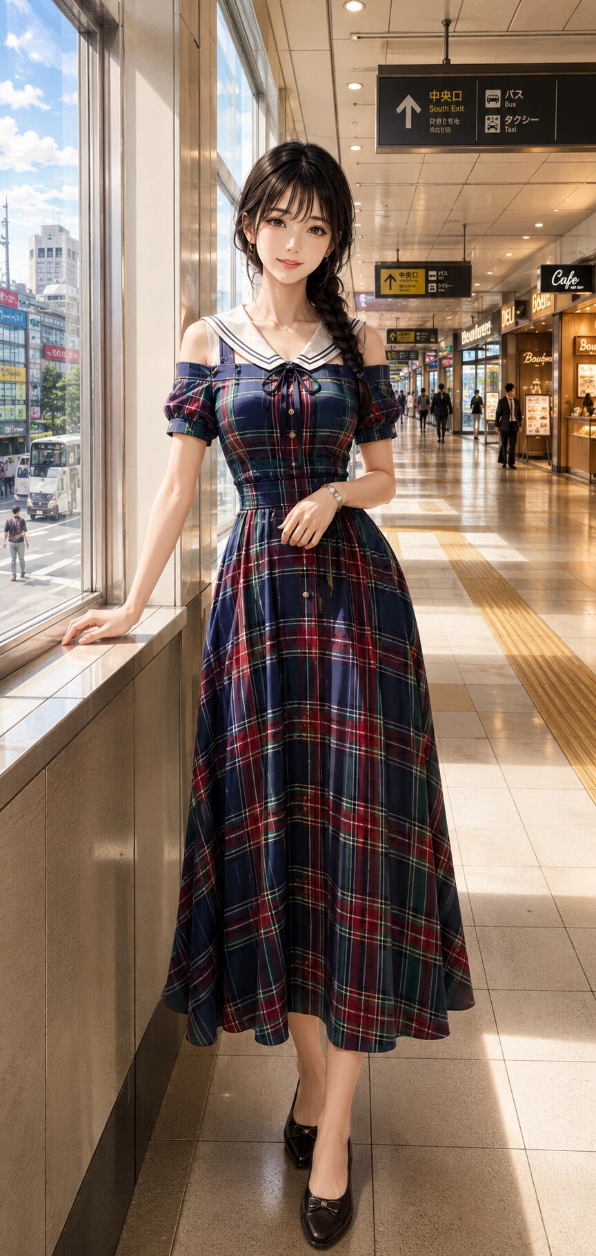 セーラーカラータータンドレス