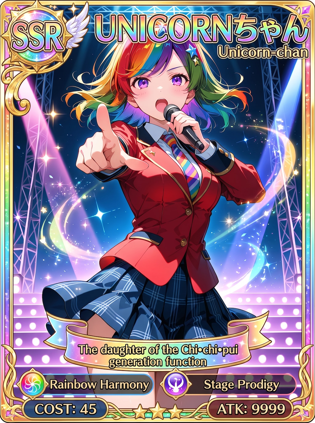 SSRカード：UNICORNちゃん