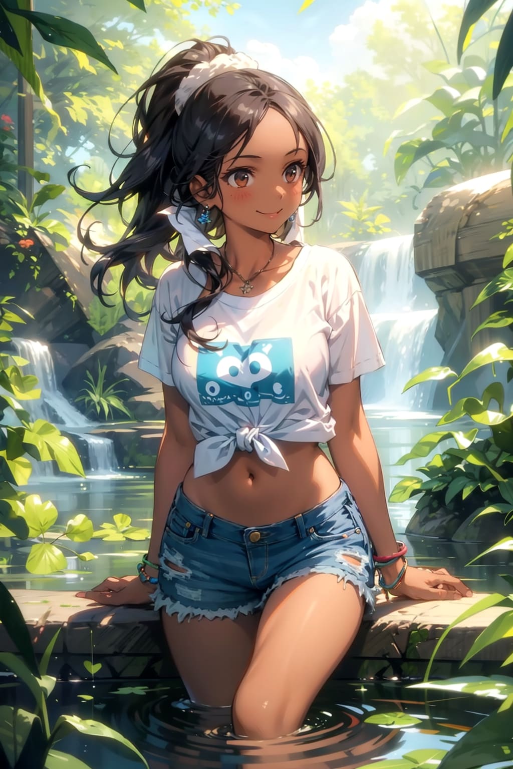川遊び