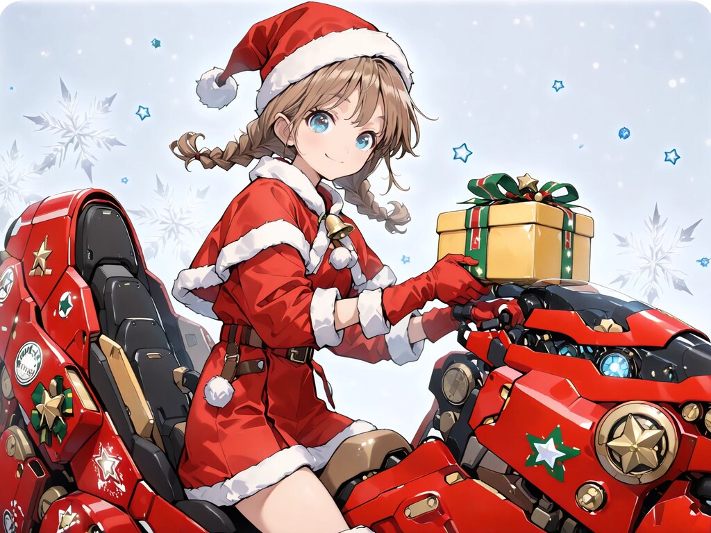 サンタが街にやってくる