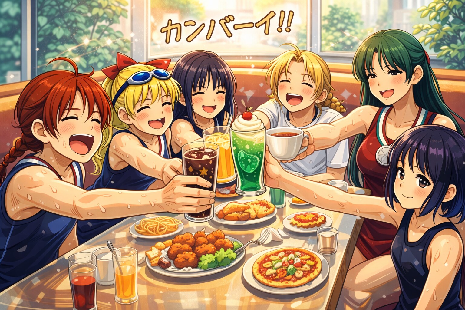 マスターズチーム火野神社水泳部結成!!22 | の人気AIイラスト・グラビア