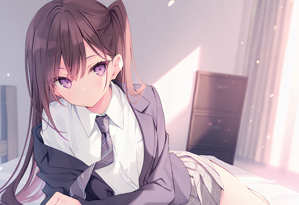 落ちるブレザー