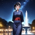 七夕は浴衣でお出かけ 2枚目