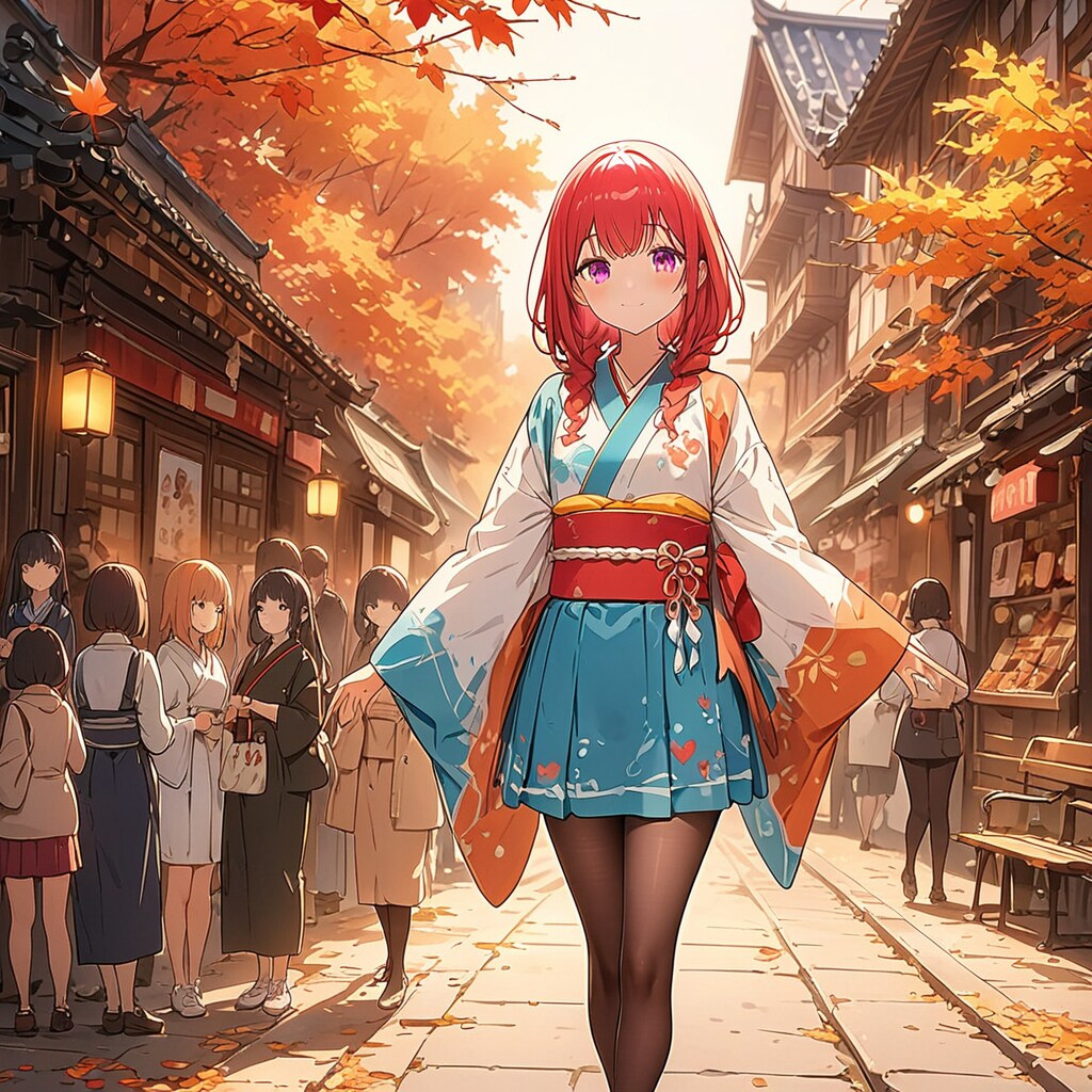 秋、観光する。 | の人気AIイラスト・グラビア