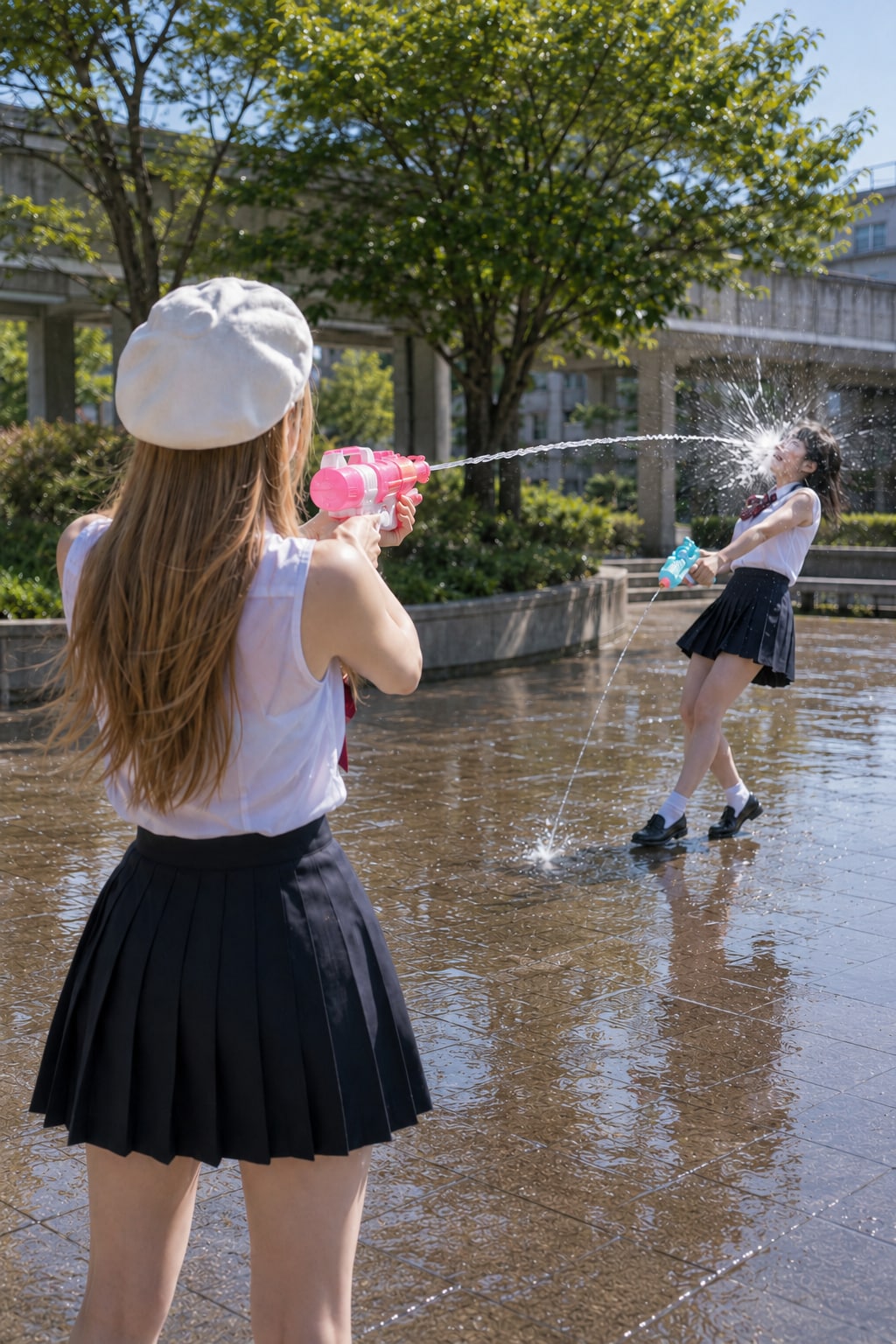 スリーブレス学園に体験入学した霜平妃