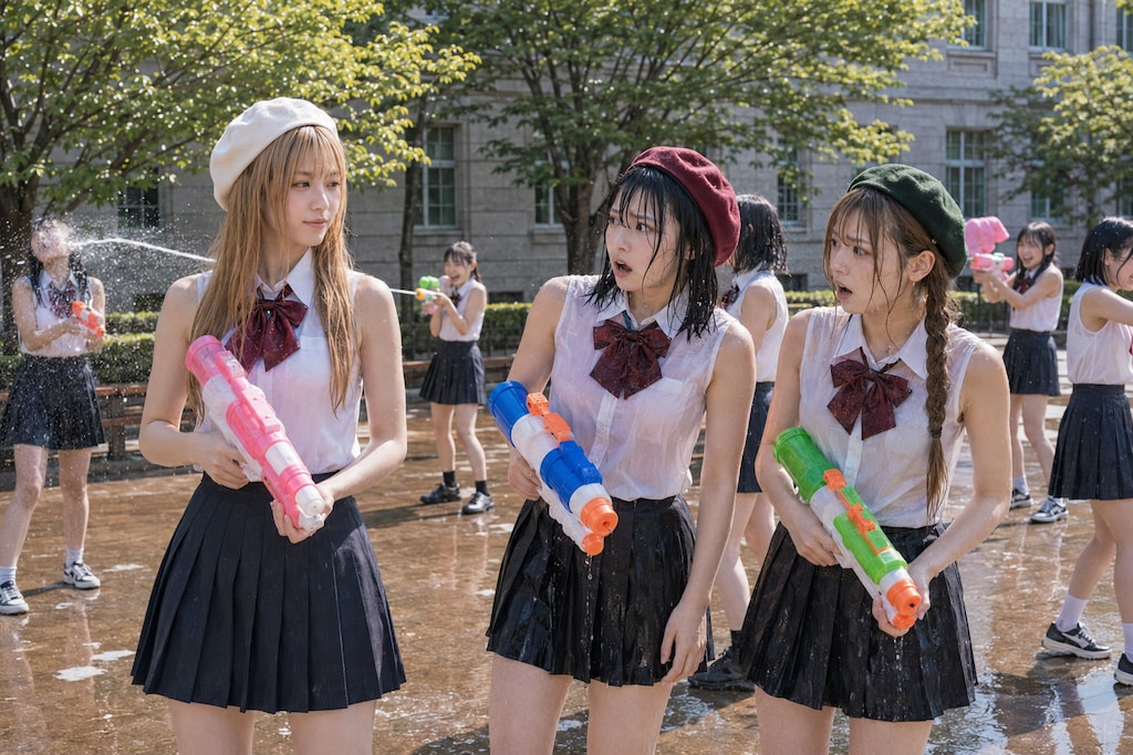 スリーブレス学園に体験入学した霜平妃