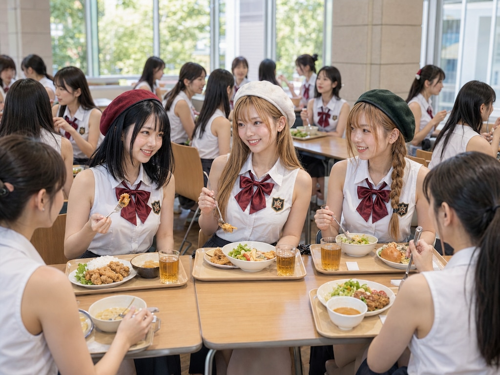 スリーブレス学園に体験入学した霜平妃