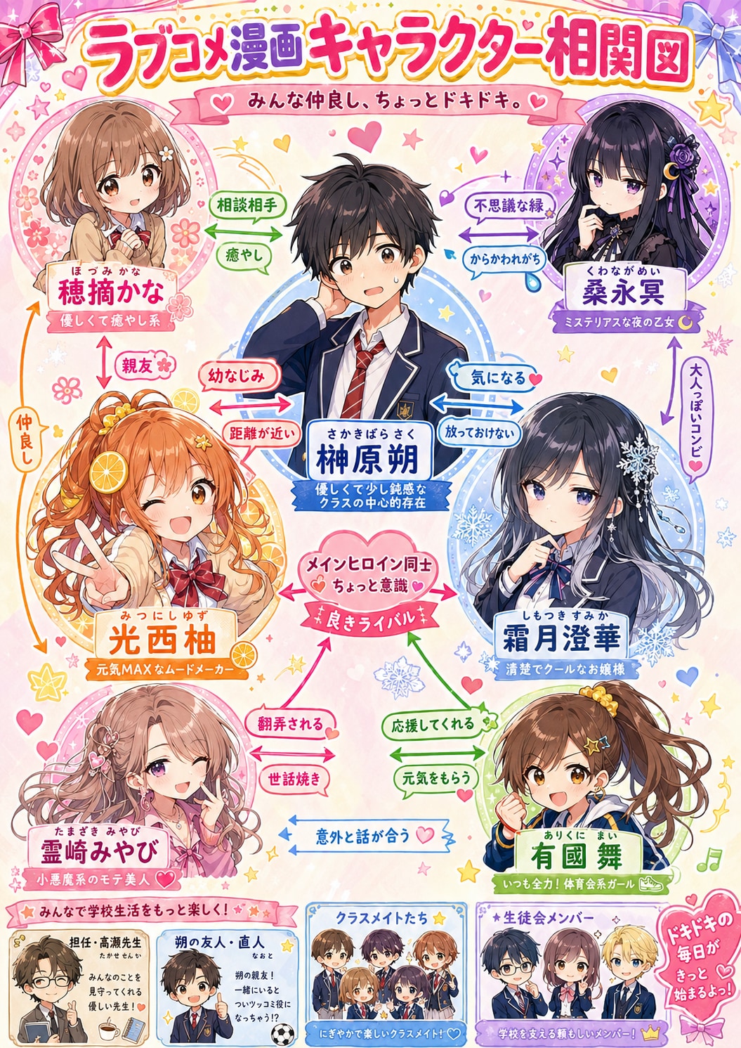 キャラの相関図