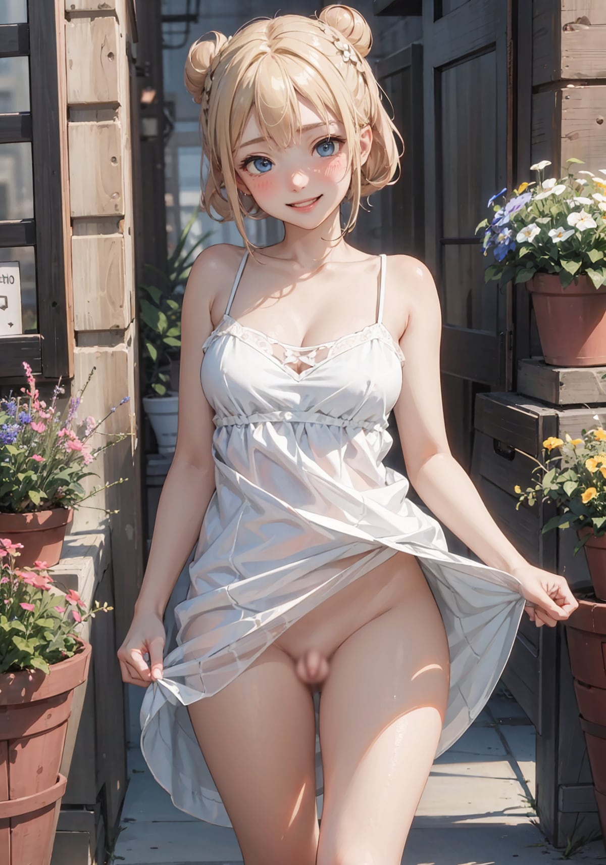 AI男の娘画像特集の作品 付いてたら、やっぱり嫌かな？